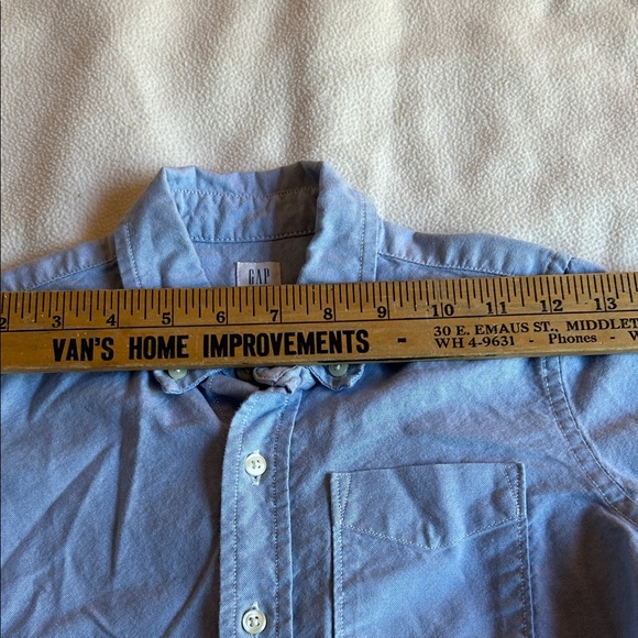 GAP Sky Blue Kids Button-Down Shirt - Picture 3 of 5
